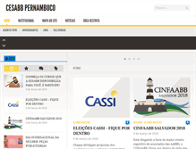 Tablet Screenshot of pernambuco.cesabb.com.br